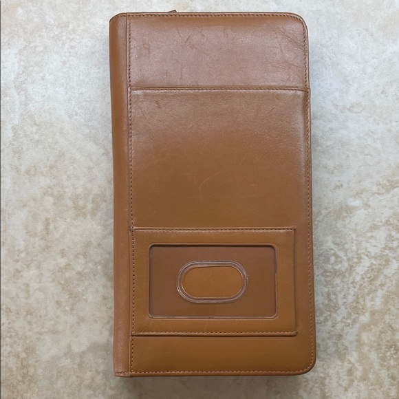 Levenger Fine Leather Tools Credit Card & Checkbook Wallet Organizer – Brown - Picture 14 of 14